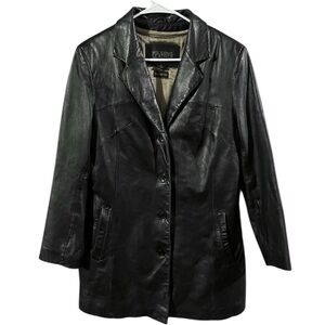 EUC Vtg Wilsons Pelle Studio, Women’s L, Zip Liner Button Up Leather Jacket